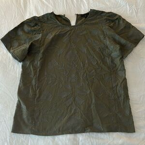 Embroidered Ann Taylor cotton top